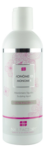 Pack Nail Factory Polvo Acrílico Clear 7 Oz + Monómero 8 Oz Color Cristal