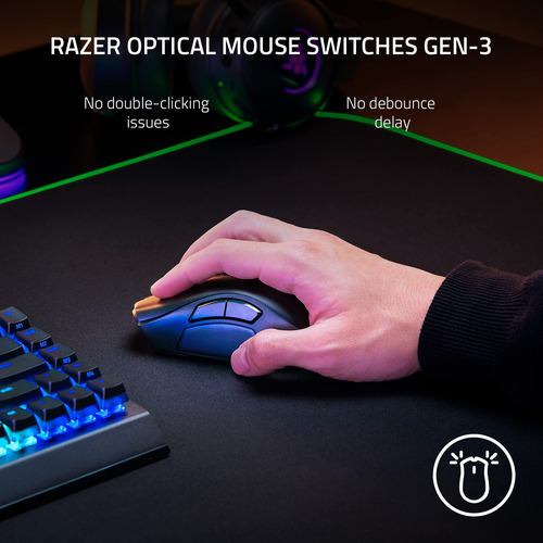 Ratón Inalámbrico Para Juegos Razer Naga V2 Pro Con 2, 6, 12