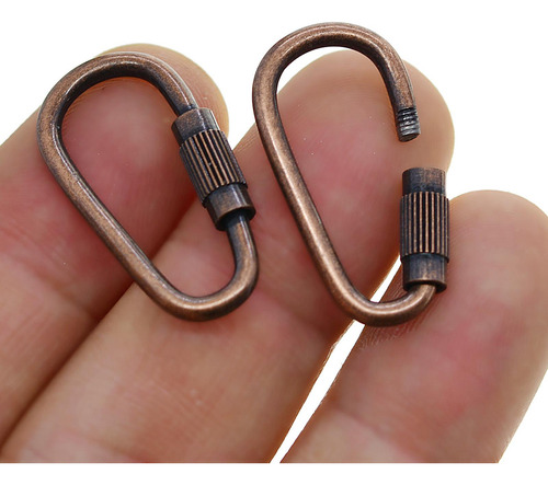 2 X 20 Piezas Mini Llavero Mosquetón Broche Diy Llavero