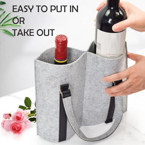 * Pack De 2 Bolsas For Transportar Vino (4 Botellas)