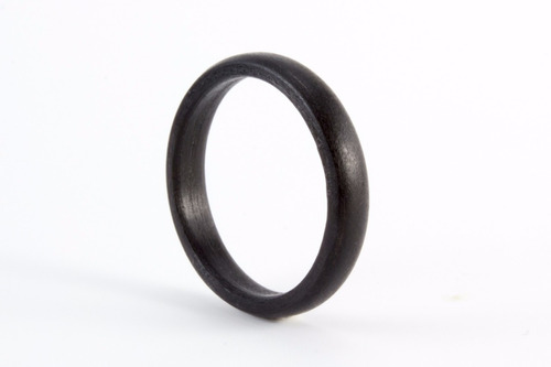 Anillo De Basalto Negro. Anillo De Mujer Original (ay1)