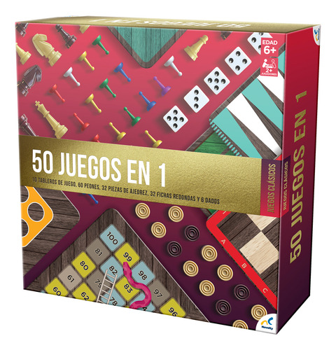Juego De Mesa Novelty 50 Juegos En 1 Para Toda La Familia
