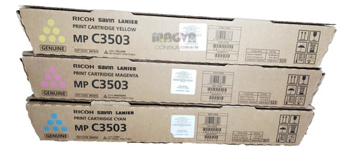 Toner Ricoh Mp C3503 Kit De 3 Original Mpc3504/3003/3004/new