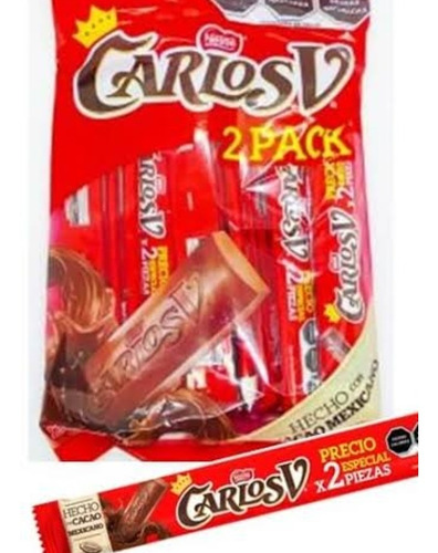 Nestlé Carlos V Suizo Chocolate 15x34g Bolsa