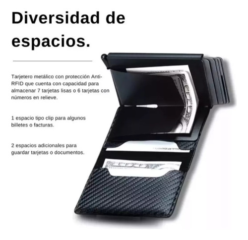 Tarjetero Minimalista Para Hombre Con Protección Rfidab