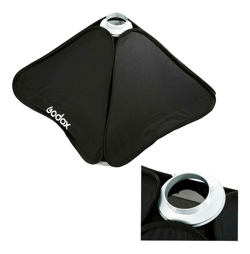 Imagen 3 de 4 de Softbox Godox 80x80cm Para Flash De Estudio Montura Bowens