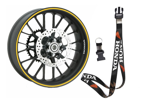 Friso + Chaveiro Roda Refletivo 7mm Moto Cb Twister Cb 300 R