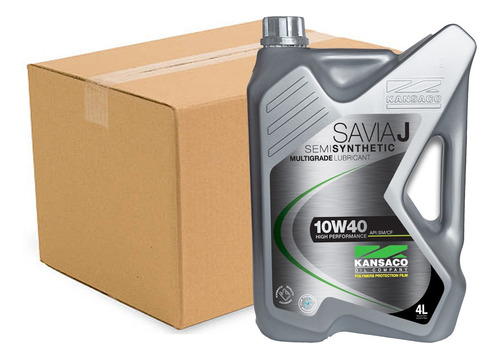 Aceite Kansaco 10w40 Semi-sintetico Caja X 4 Unidades 