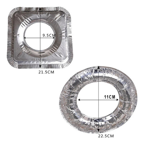10 Uds. De Láminas De Aluminio Para Quemador De Gas,