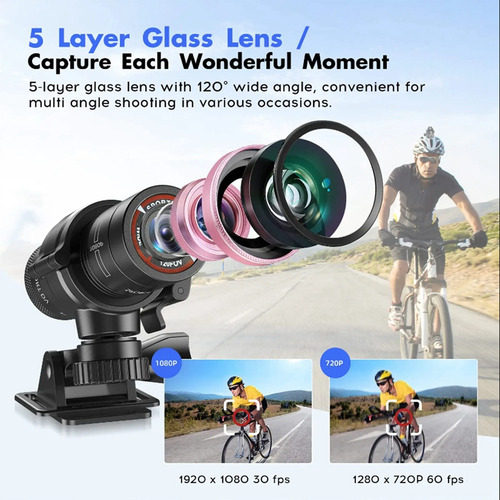 Videocámara Con Cámara F9 1080p Impermeable Para Exteriores