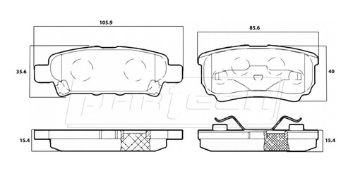 Balatas Chrysler Cirrus 2010 - 2010 3.5l V6