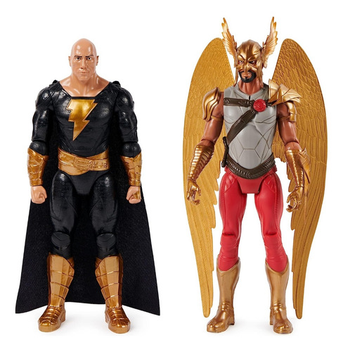 Muñecos Black Adam + Hawkman 1 Edition
