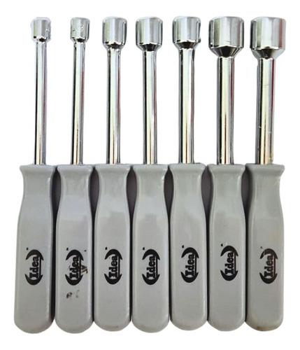 Jogo E Kit De Chave Canhão 7 Pcs Aço 5 A13 Mm Profissional