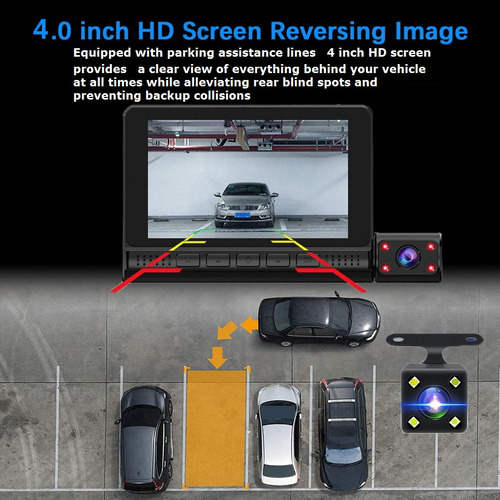 Cámara De Salpicadero Dvr For Coche, Dashcam Táctil Hd De