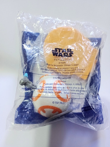 Bb8 Droide Astromecánico Figura Sta Wars Mcdonalds 2021