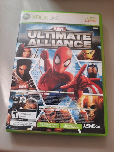 Marvel Ultimate Alliance Y Forza 2 En 1 Xbox 360