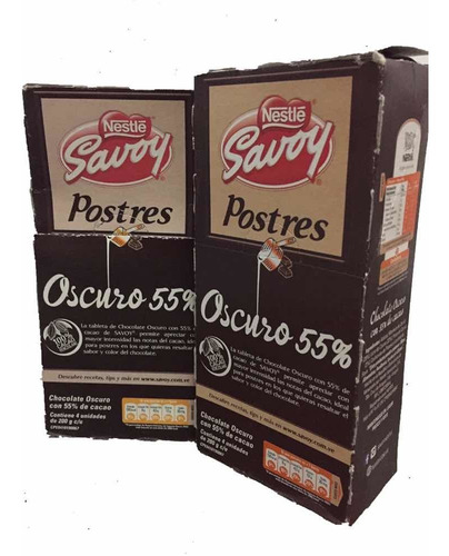 Chocolate Savoy Postres 55% Cacao Pur - kg a $16250