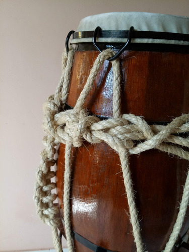 Atabaque Afinação Corda 70 Cm com Suporte Salles Capoeira