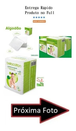 Algodão Quadrado Bellacotton 50 Und Cada - Kit Com 6
