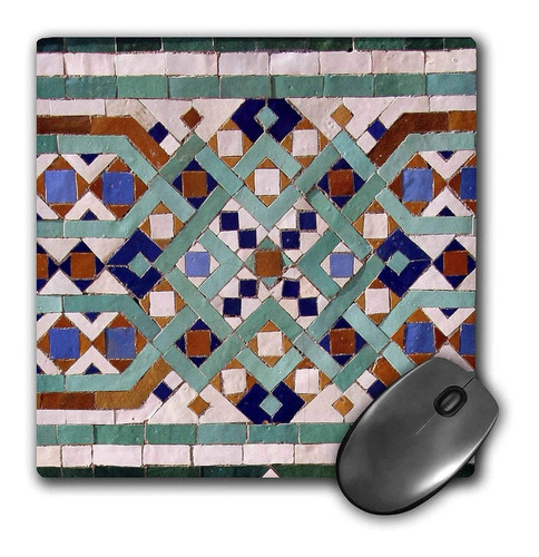 3drose Llc 8 x 8 x 0.25 inches Mouse Pad, Marruecos, Hass