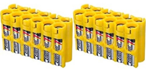 Storacell Aaa12pkcy Caja De Batería Aaa Color Amarillo