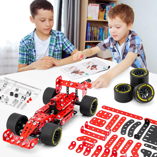 Ferthor Fun Building Car Metal Model Kits,stem Building Toys