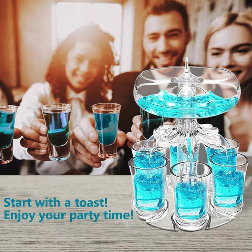 Dispensador Para Bebidas De Festa Com 6 Copos Presente