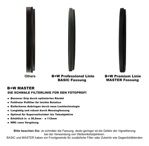 Filtro De Vidrio Master Uv Haze Mrc Nano 010m 11.2 Cm