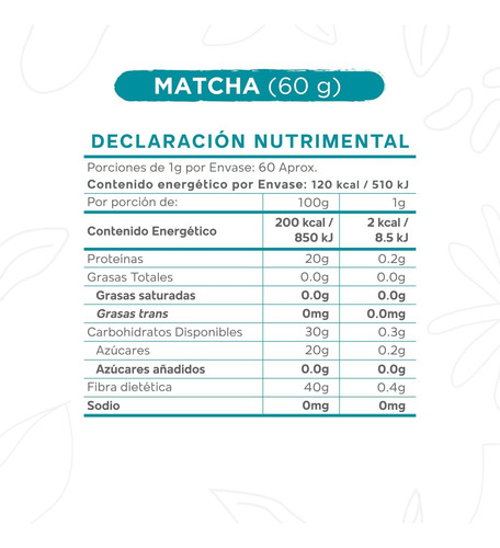 Te Matcha Okko Vainilla 100 Gr