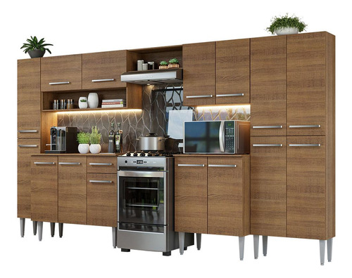 Armario Cocina Completo 325cm Emilly Madesa