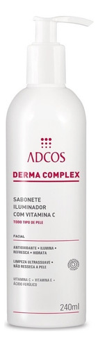 Adcos Derma Complex Sabonete Iluminador Com Vitamina C De 240ml/240g