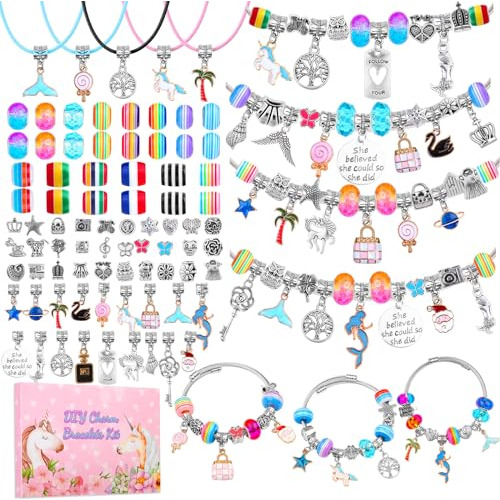 Kit De Fabricación De Pulseras De Encanto Diy Niñas, ...