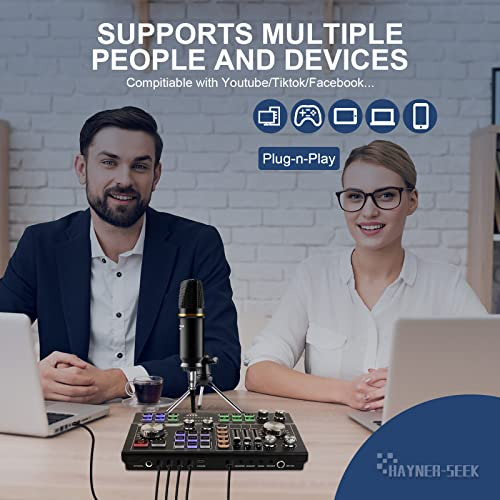 Equipo Podcast Bundle Micrófono Condensador Estudio Dj