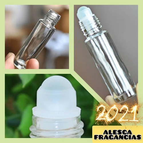 Imagen 2 de 2 de Frasco Botella Vidrio Perfumero,(no Plumín) Roll-on X10