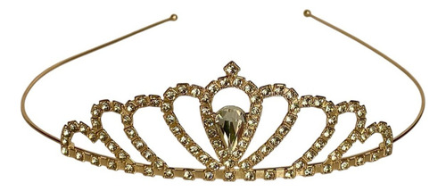 Corona Dorado Tiara De Strass Ideal Fiesta Disfraz Etc X1 Dorado 10