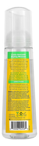 Espuma Cantu Avocado Styling Mousse Para Crespos O Rizos