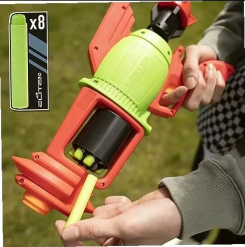 Lanzador Nerf X Roblox Spacelock Ray Tambor De 8 Dardos