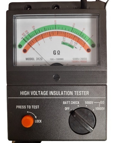 Megohmetro Analogico Tbcin Modelo 3123 400.000 Mohms.