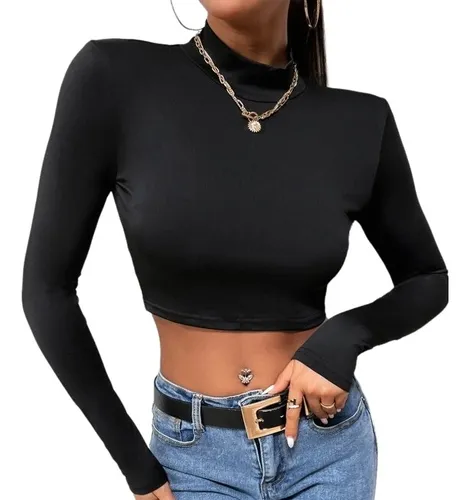 Blusas cuello de tortuga manga larga new arrivals
