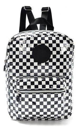 Mochila Urbana Smile Chess 12 P Ajedrez Modax Sharif Express Color Blanco c/ negro