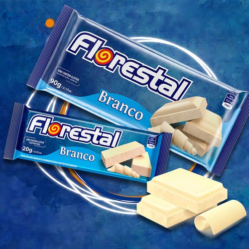 Barra De Chocolate Branco 80g - Florestal