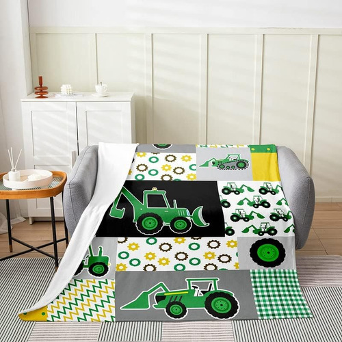 Manta De Forro Polar De Franela Para Excavadora, Para Niños,