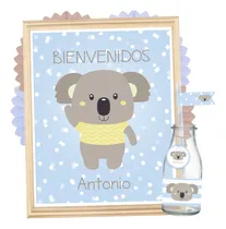 Comprar Kit Imprimible Koala Baby Shower Varón Decoración + Candy
