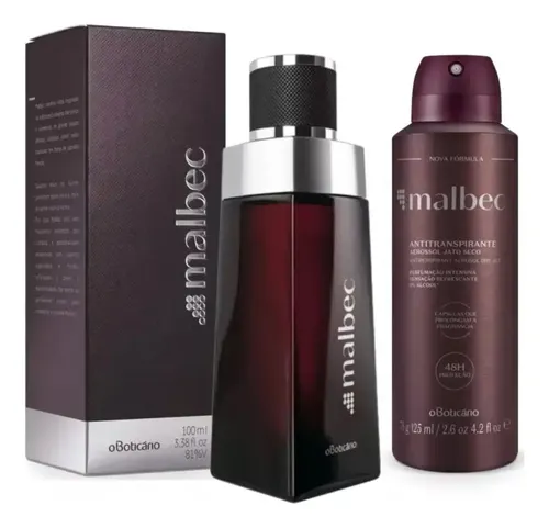 Kit Malbec Tradicional O Boticário Masculino Com Colônia e Antitr...