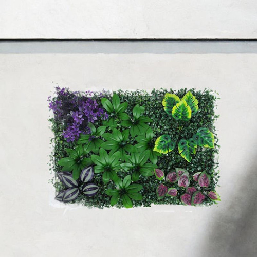 Panel De Planta Para Pared Artificial, Telón De Estilo E