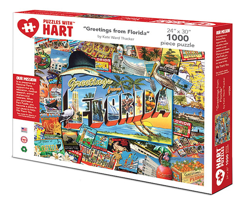 Hart Puzzles Saludos Desde Florida 1000 Piezas 24 X 30 Xl