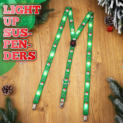 Dresbe Christmas Light Up Suspendes Green Navidad Led Árbol