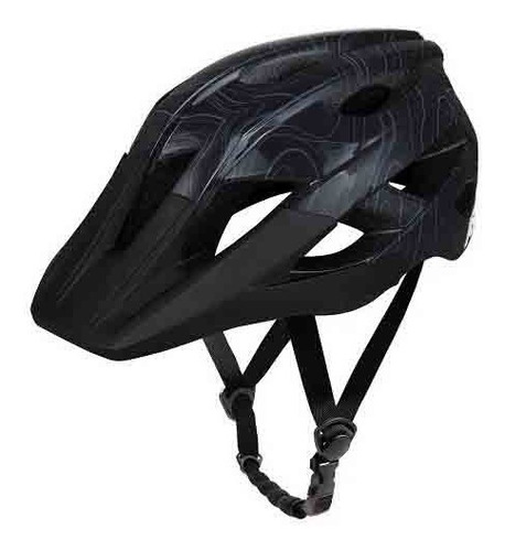 Capacete Asw Accel Frontier Preto Oil Bicicleta Mtb Promoção