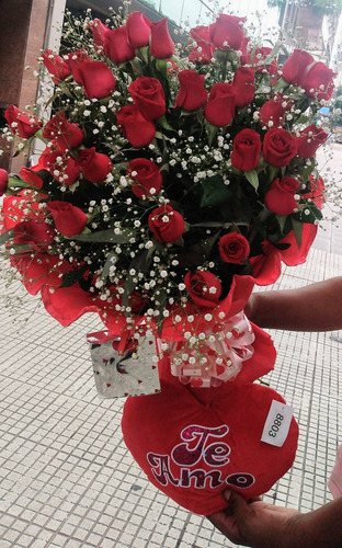 Rosas Flores Ramo De 40 Rosas Envíos A Domicilio