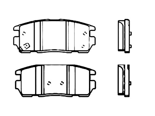 Juego  Balatas Suzuki Xl7 07-09  Tras. Traseras